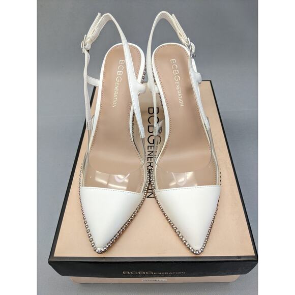 BCBGeneration Women's HIDANA Pump, Bright White, US6 - Picture 5 of 10